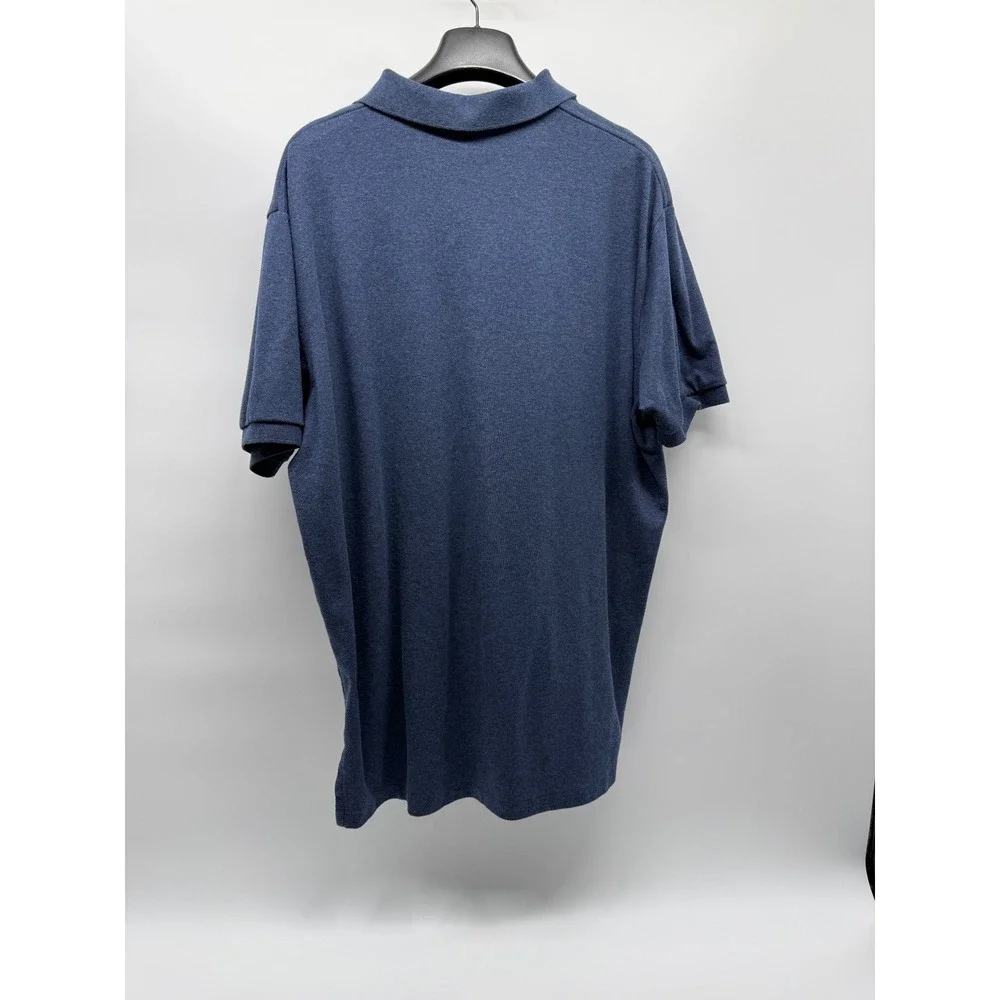 Polo Ralph Lauren Mens XL Blue Heather Cotton Short Sleeve Polo Shirt Pony Logo